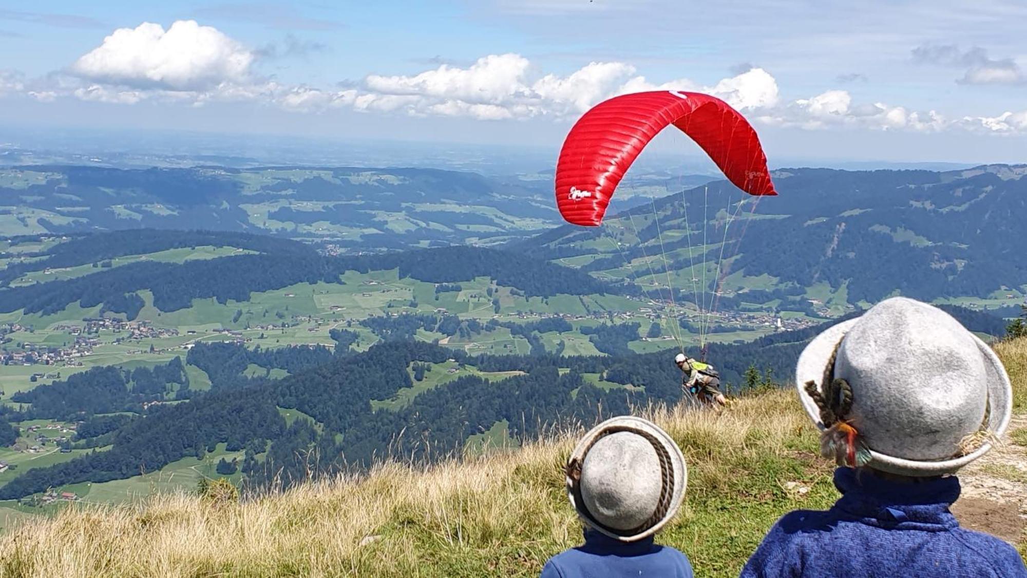 Zu Gast Bei Den Hagspiels Lejlighed Hittisau Eksteriør billede